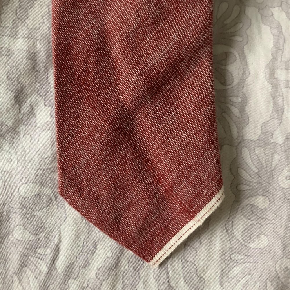 Club Monaco Red Chambray Tie $89.50